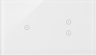 Kontakt-Simon Panel dotykowy Kontakt-Simon 54 Touch DSTR213/70 dwa moduły jedno pole dotykowe dwa pola dotykowe pionowe biała perła