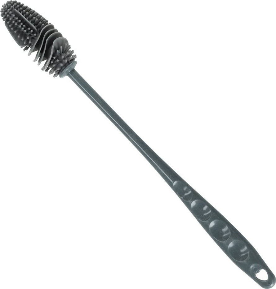 KIK Szczotka do mycia butelek myjka silikonowa czarna