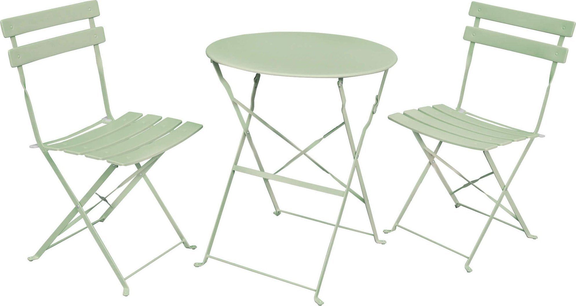 Fancy Garden Zestaw balkonowy Orion stół + 2 krzesła meble do ogrodu Zielony