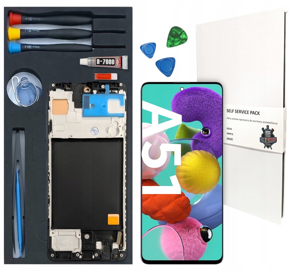 WYŚWIETLACZ LCD DO SAMSUNG GALAXY A51 4G INCELL RAMKA ZESTAW WYMIANA A505