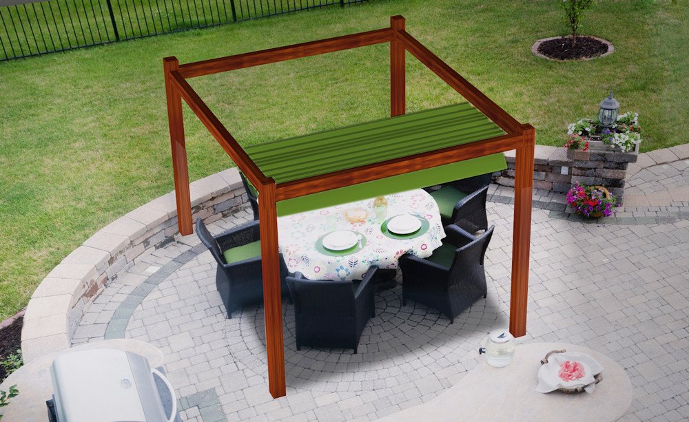 Roleta rzymska pozioma premium Decor 2,5x3 - Zielony