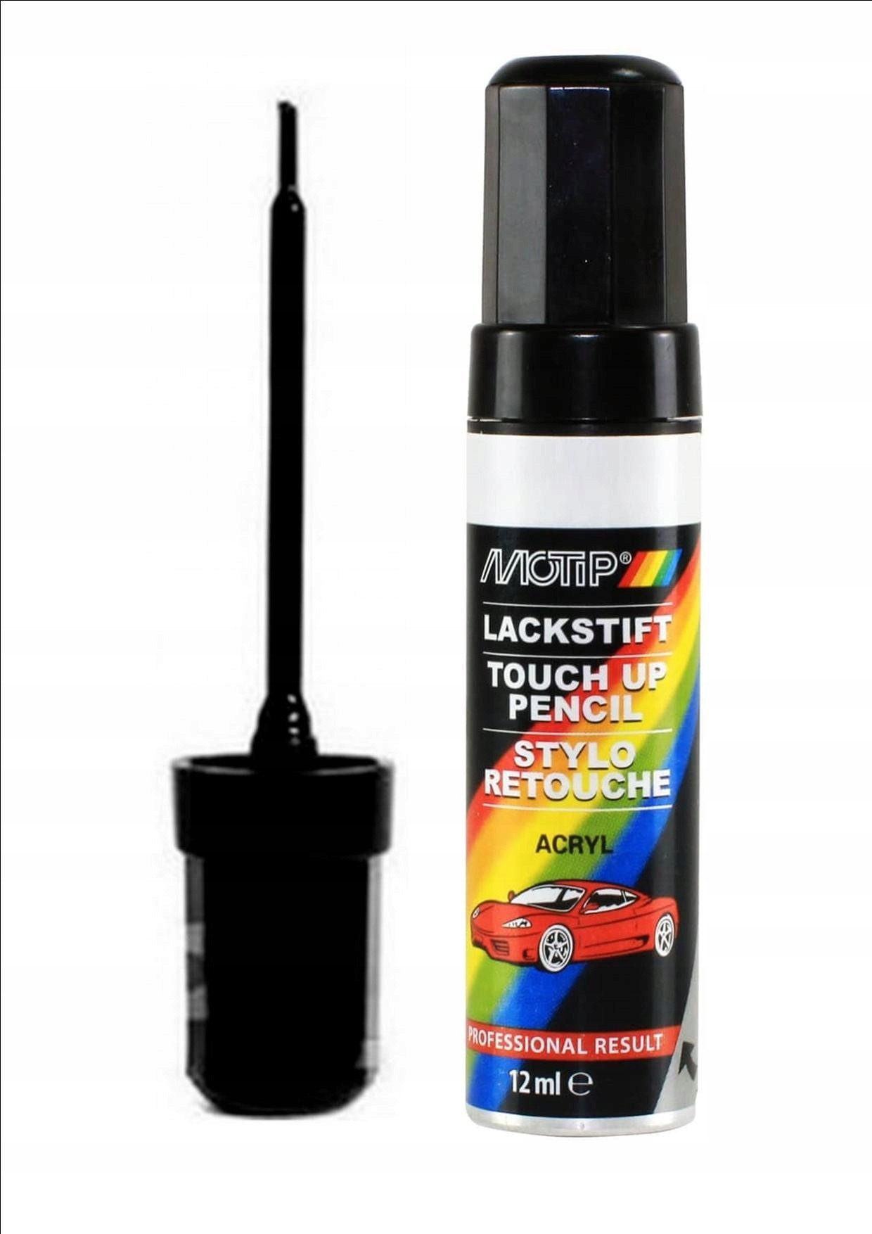 PAINT MOTIP BLACK 946830 GLOSS 12ML