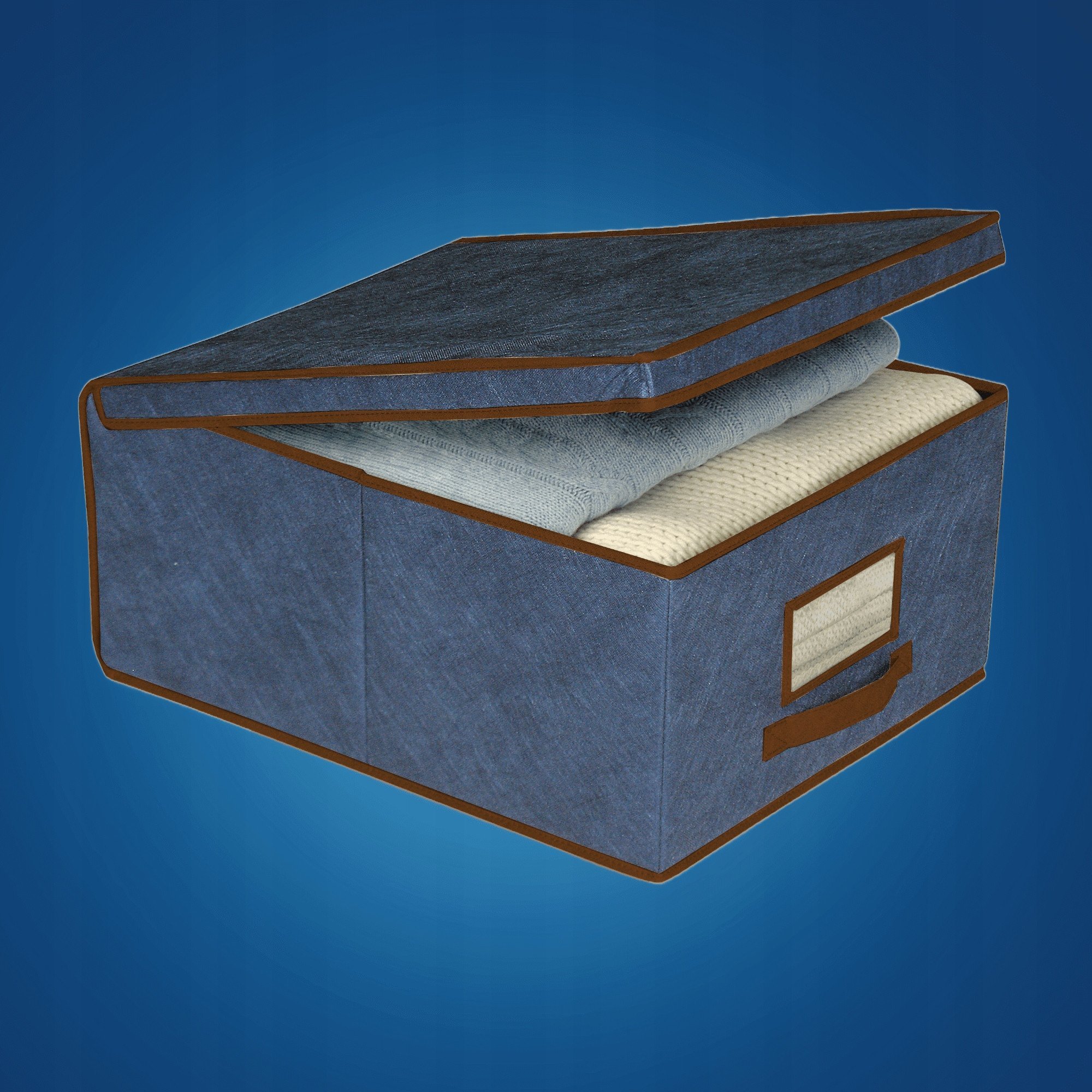 Fabric box 48x36x19cm Blue 8004226340010