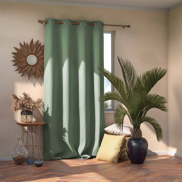 AmeliaHome Zasłona Blackout na przelotkach Miętowy