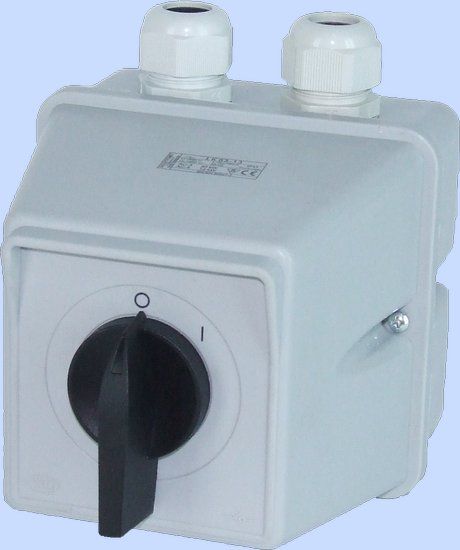 Elektromet Łącznik krzywkowy 0-1 3P 100A IP44 ŁK 100-13 w obudowie (910701)