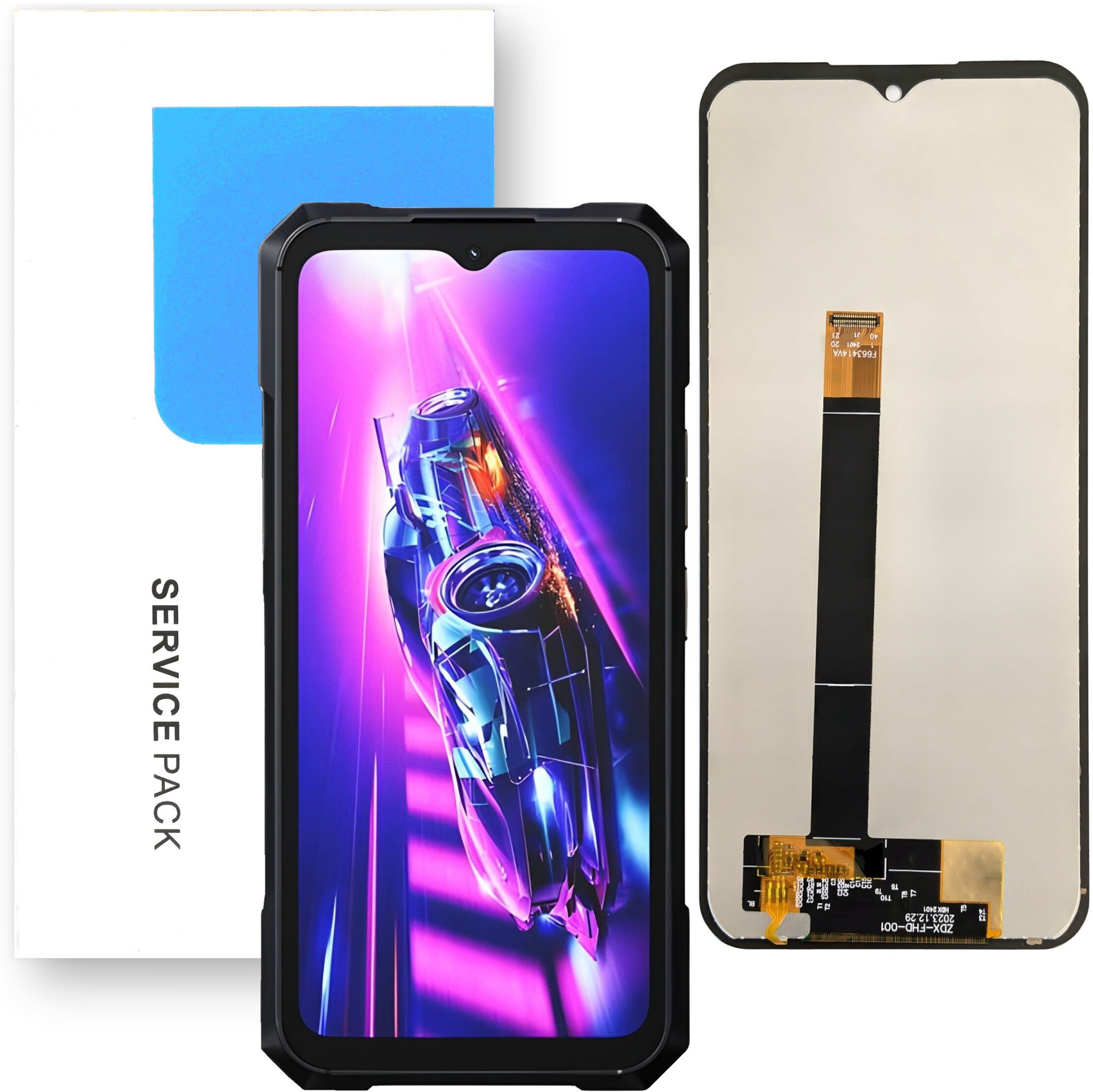 Oryginał Mobilepart Wyświetlacz do Cubot King Kong X Service Pack LCD Ekran