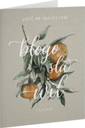 Szaron Kartka składana - Obyś mi - Mandarynka