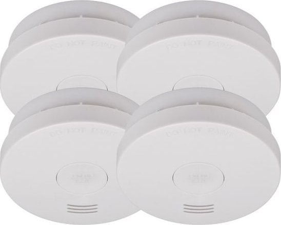 Brennenstuhl 4x Brennenstuhl Smoke Detector 10 years VDS3131 prooved