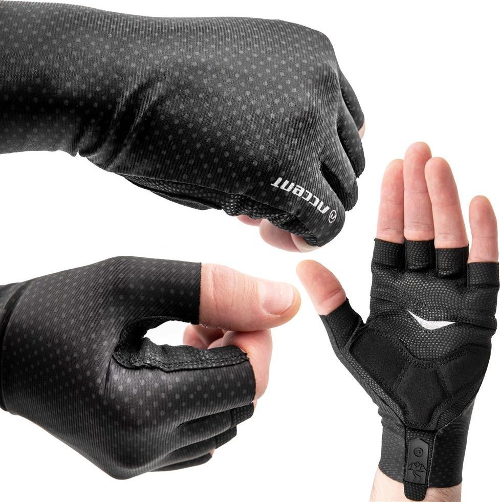 Accent Rękawiczki z krótkimi palcami Accent Shot, czarne, L