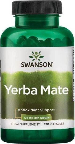 Swanson Swanson - Yerba Mate, 125mg,120 kapsułek
