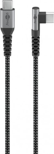 Kabel USB Goobay USB-C - USB-C 1 m Szary (64659)