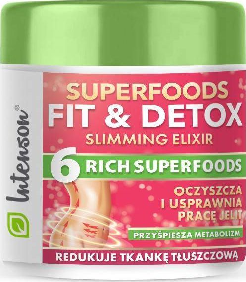Intenson Superfoods Fit Detox Elixir koktajl błonnikowy suplement diety 135g