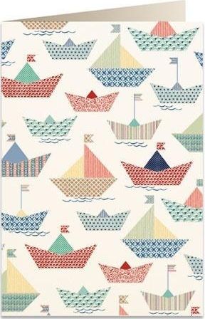 Tassotti Karnet B6 + koperta 6087 Papierowe łodzie