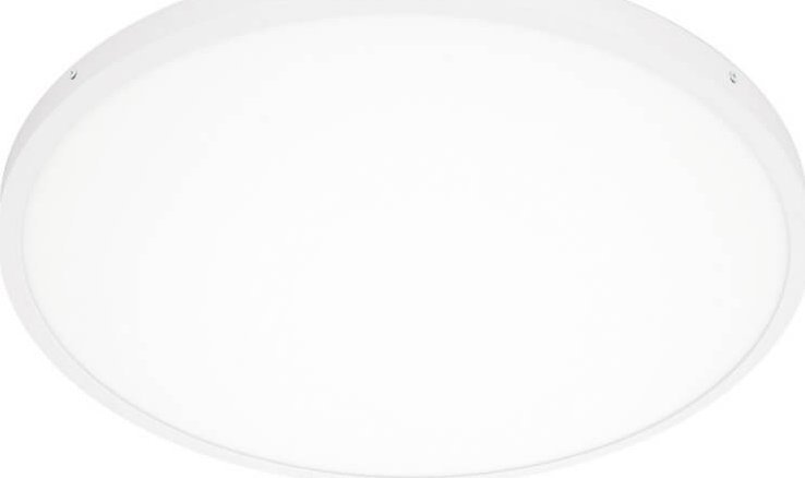 Lampa sufitowa Italux Biała lampa przysufitowa Pelaro LED 48W do przedpokoju