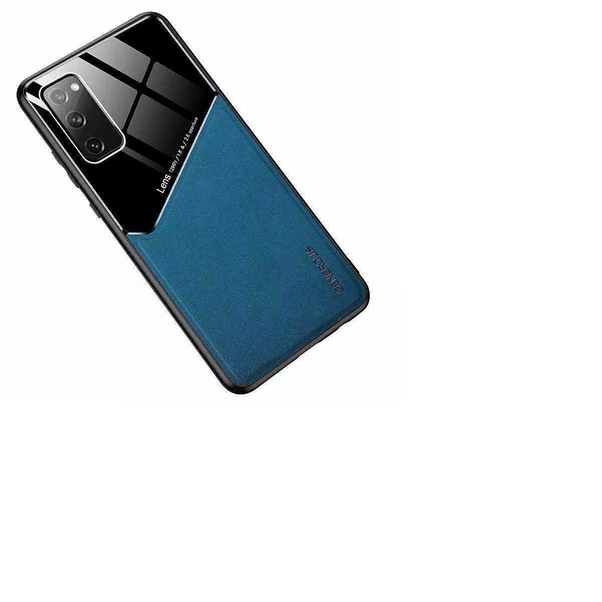 Mocco Lens Leather Back Case for Samsung Galaxy S21 Plus Blue