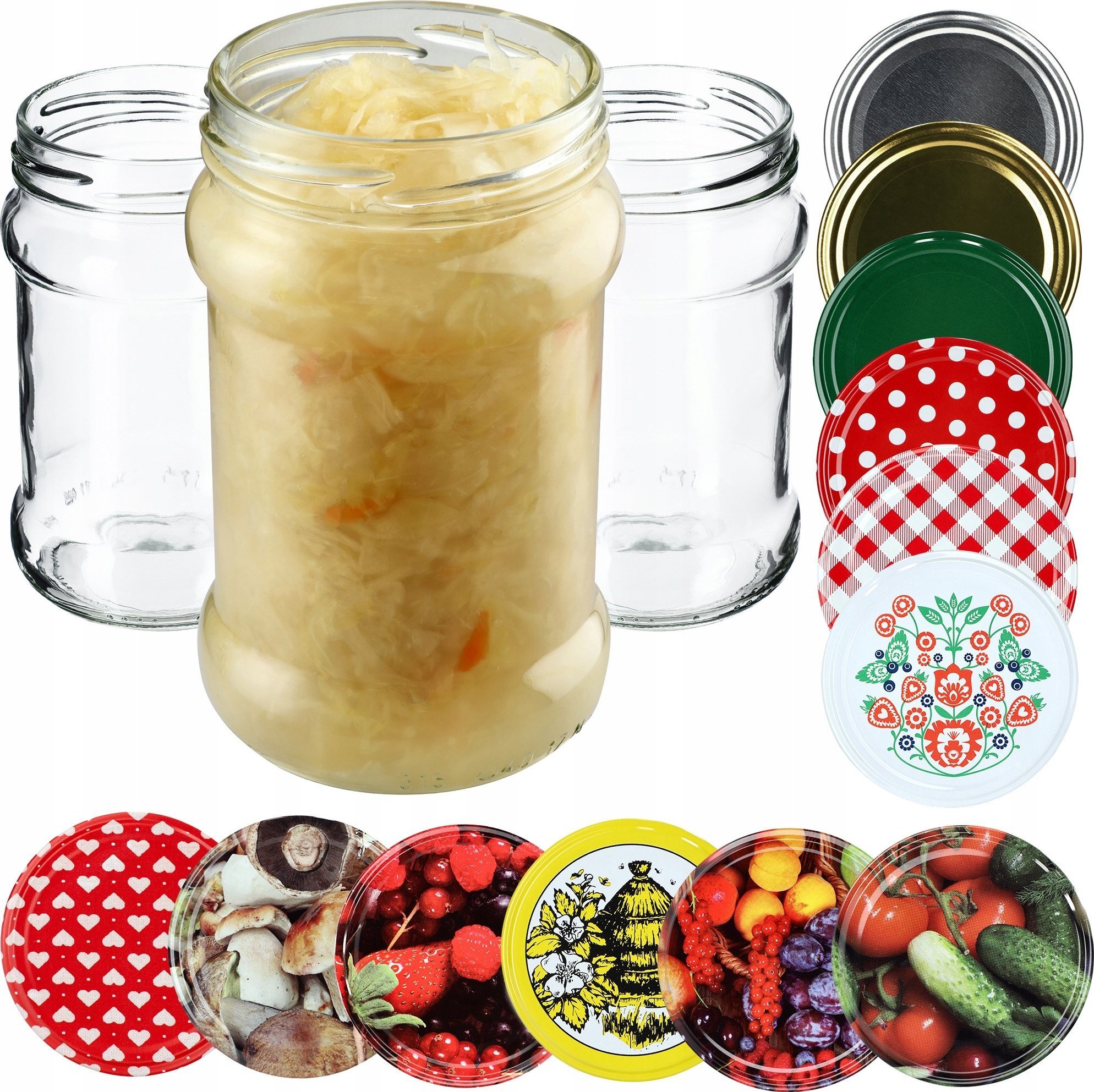 Kadax 20x Słoik 315ml + Zakrętka fi66 Na Przetwory Dżem