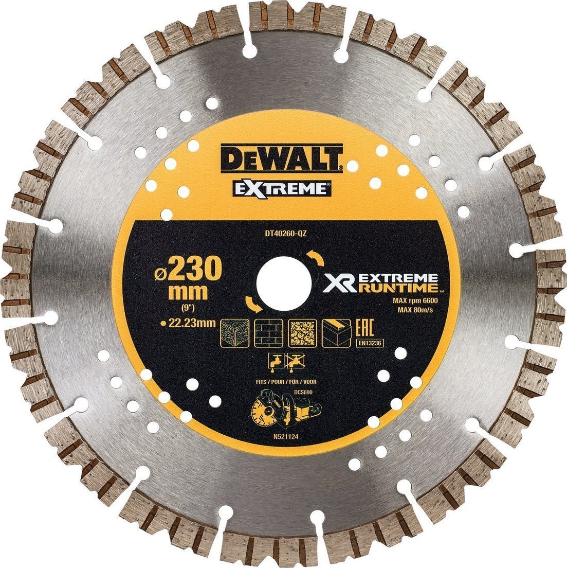 Dewalt tarcza segementowa do dcs690 230 x 2,0 x 22,23 mm