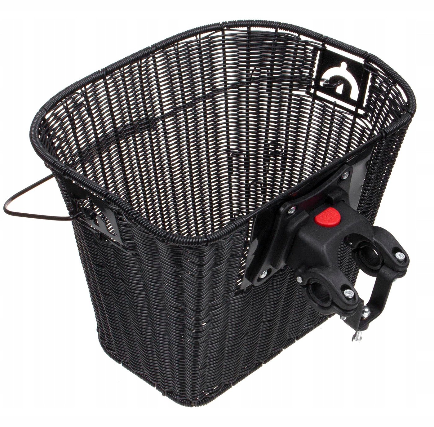 Kosz Verso SH-Z013 na kierownicę mocowany click pleciony czarny 330x250x240 Uniwersalny