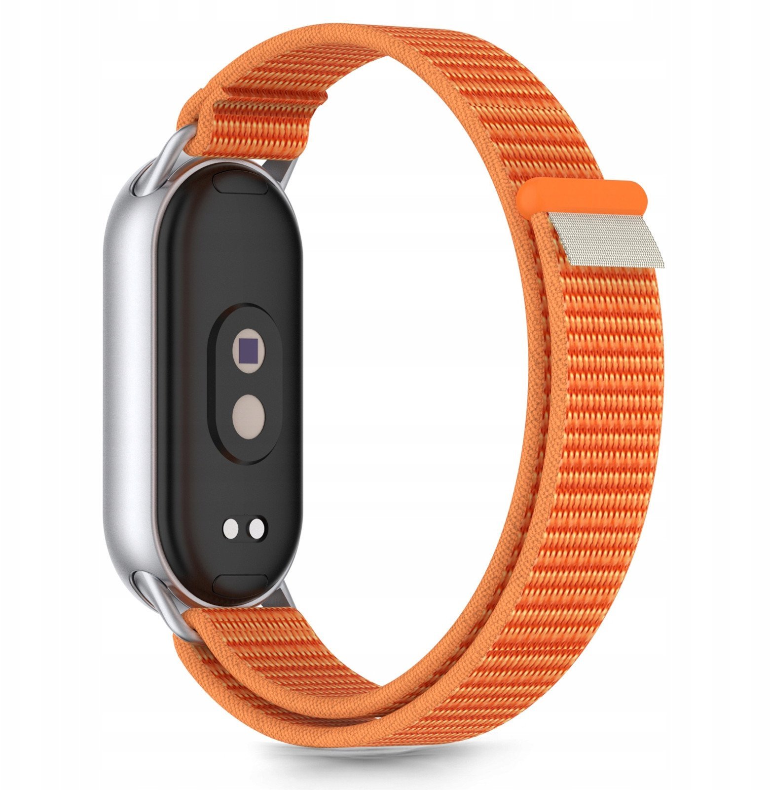 Tech-Protect watch strap Nylon Stripe Xiaomi Smart Band 8/9/10, orange/grey