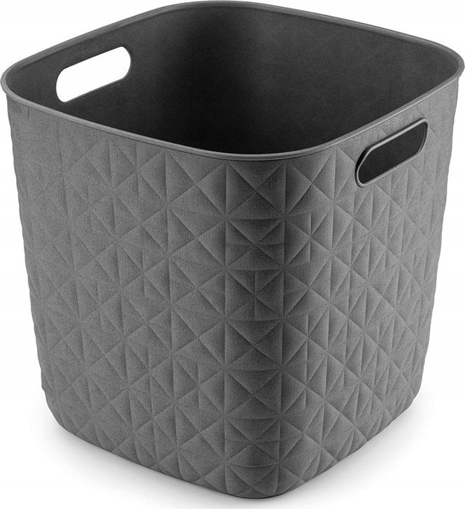 Curver CURVER KOSZYK KWADRATOWY CIEMNY SZARY SOFTEX 15L