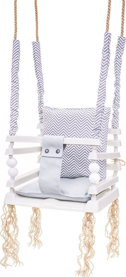 Huśtawka Elior Szara huśtawka dla dziecka 3w1 - Pola (E11312)