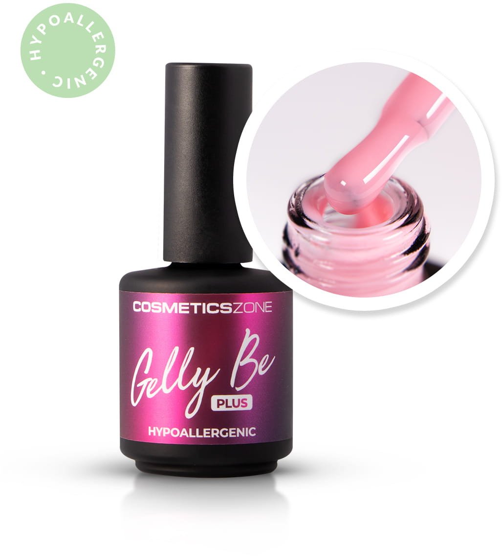 Hipoalergiczna baza żelowa do przedłużania Gelly BE Plus różowa - Rose Essence 15ml