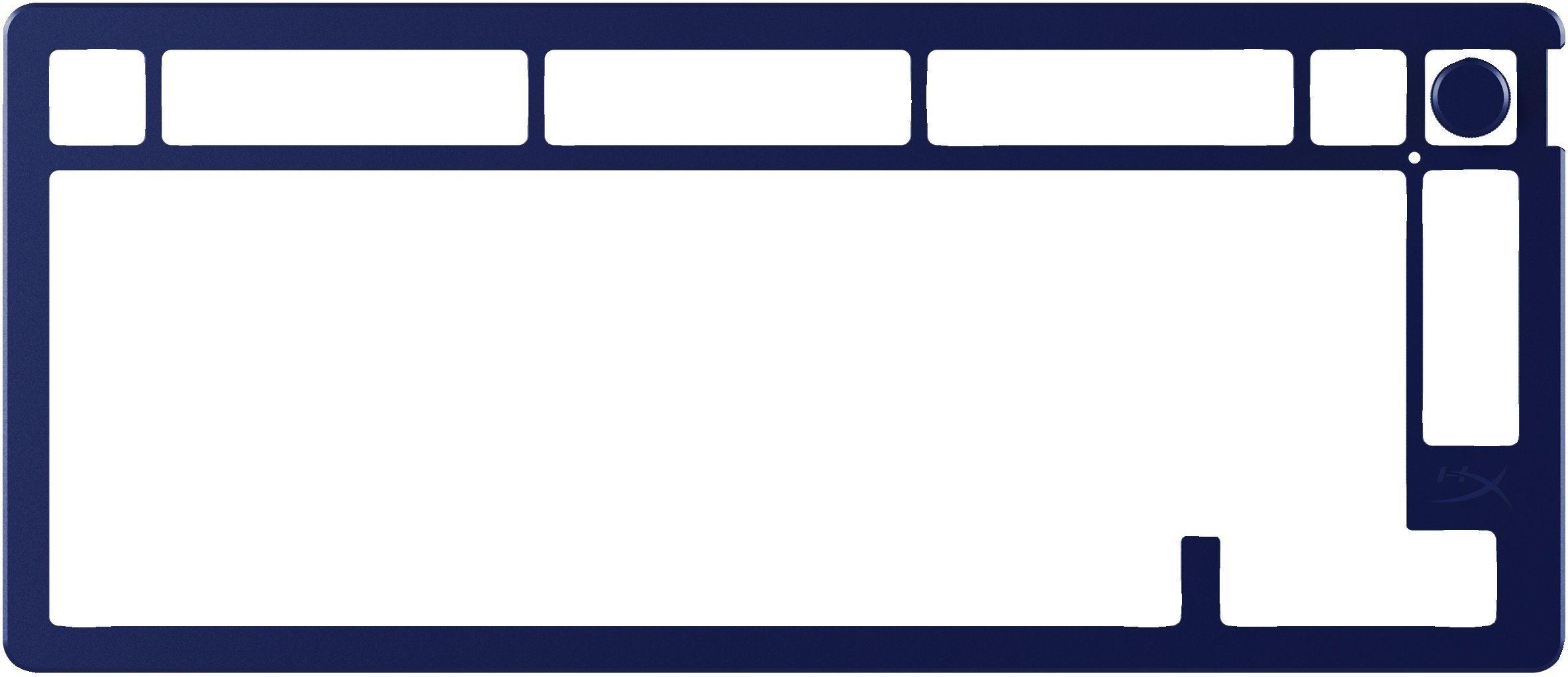 HyperX Alloy Rise 75 Top Plate Navy Blue