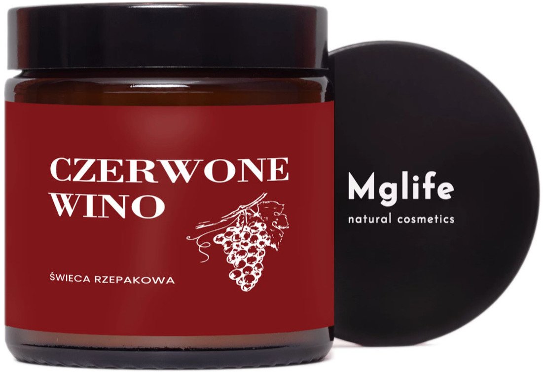 Mglife Świeca rzepakowa Czerwone Wino 120ml