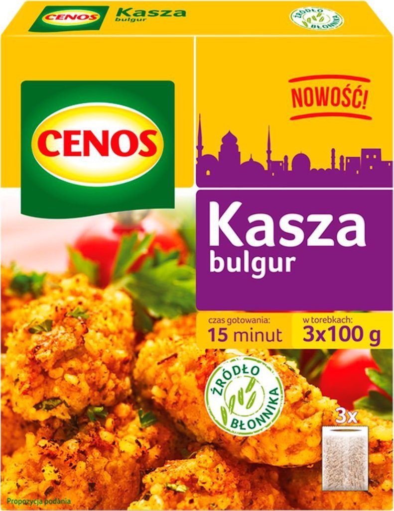 Cenos Cenos Kasza bulgur 300 g (3 x 100 g)