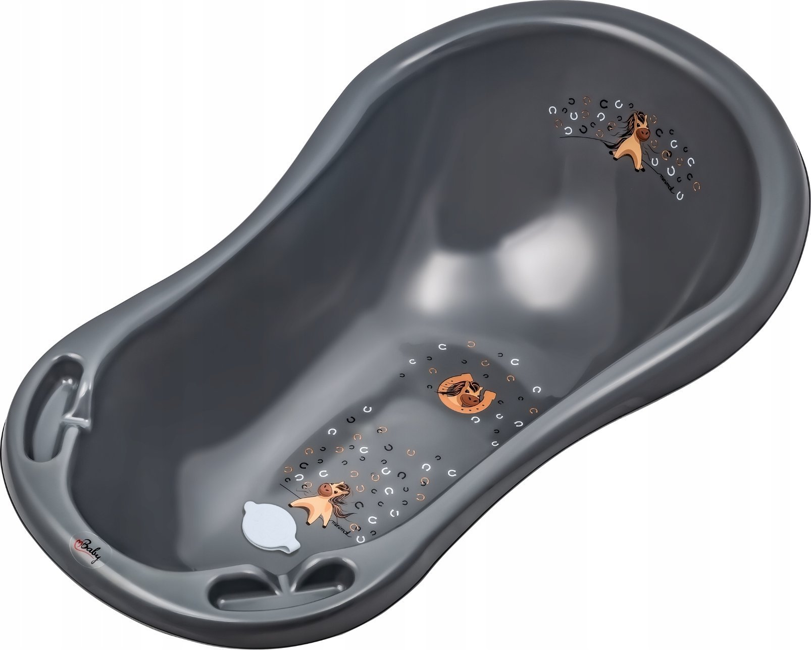 MALTEX- WANNA 84 CM Z KORKIEM STALOWY SZARY