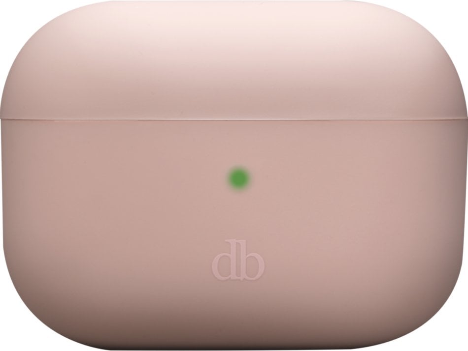 dbramante1928 Costa Rica - Tasche fur kabellose Ohrhorer - Silikon, recycelter Kunststoff - rosa sandfarben - fur Apple AirPods Pro (2. Generation)