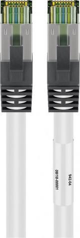 Goobay Goobay CAT 8.1 patch cable, S / FTP (PiMF), white, 25 m - LSZH halogen-free, copper AWG 24 (55132)