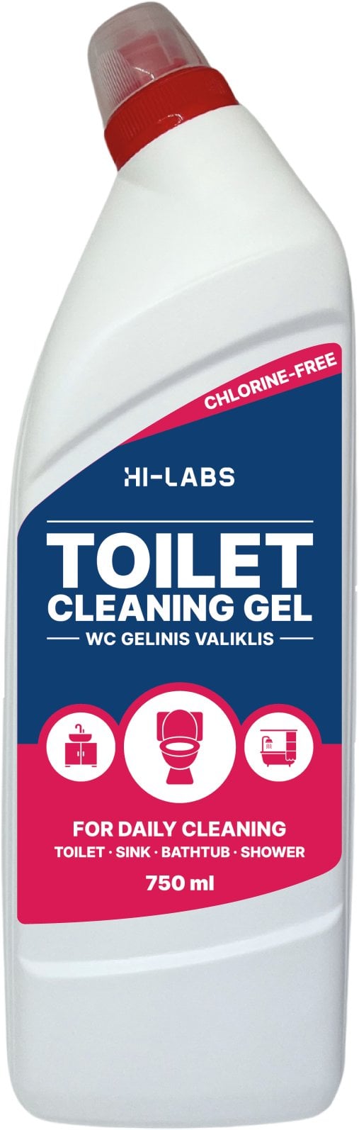 CLEANER HI-LABS WC GEL 750ML