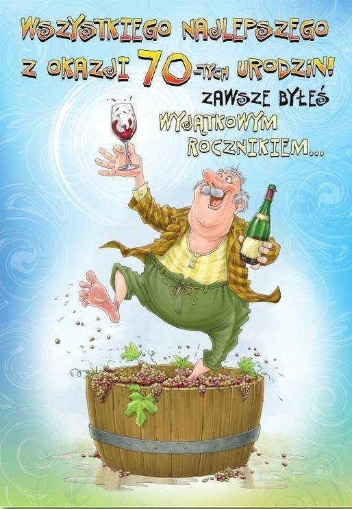 Trend Kartka okolicznościowa Urodziny 70 MF39