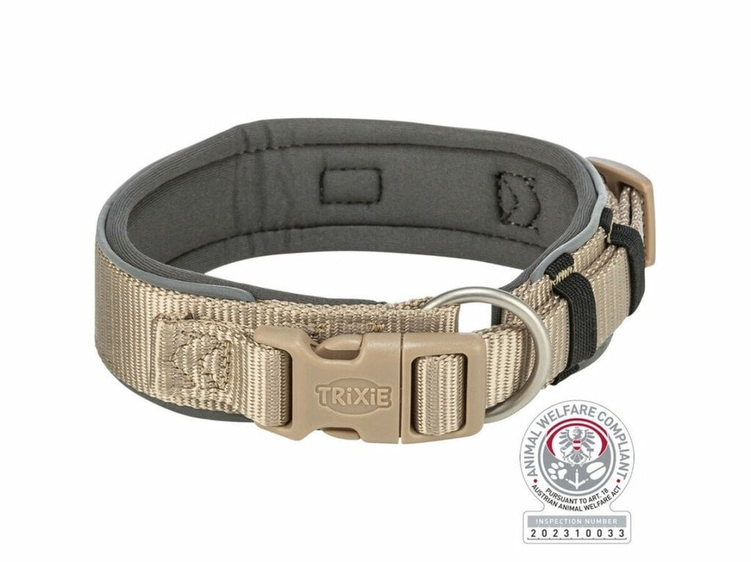 Obroża dla psa Trixie Premium Grafit Piasek S/M 33-42 cm