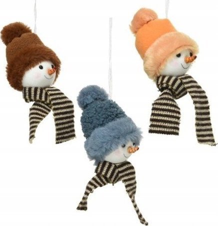 Kaemingk Zawieszka na choinkę głowa bałwana 16cm