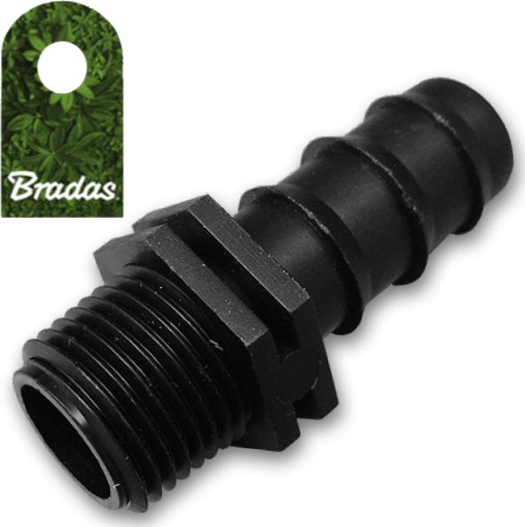 Bradas Łącznik GZ 3/4" z wtykiem na wąż 16mm Bradas 7171