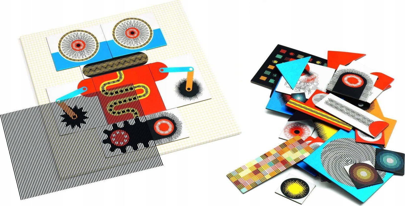 Djeco Djeco Kinoptik - Robotai - 60 vnt.