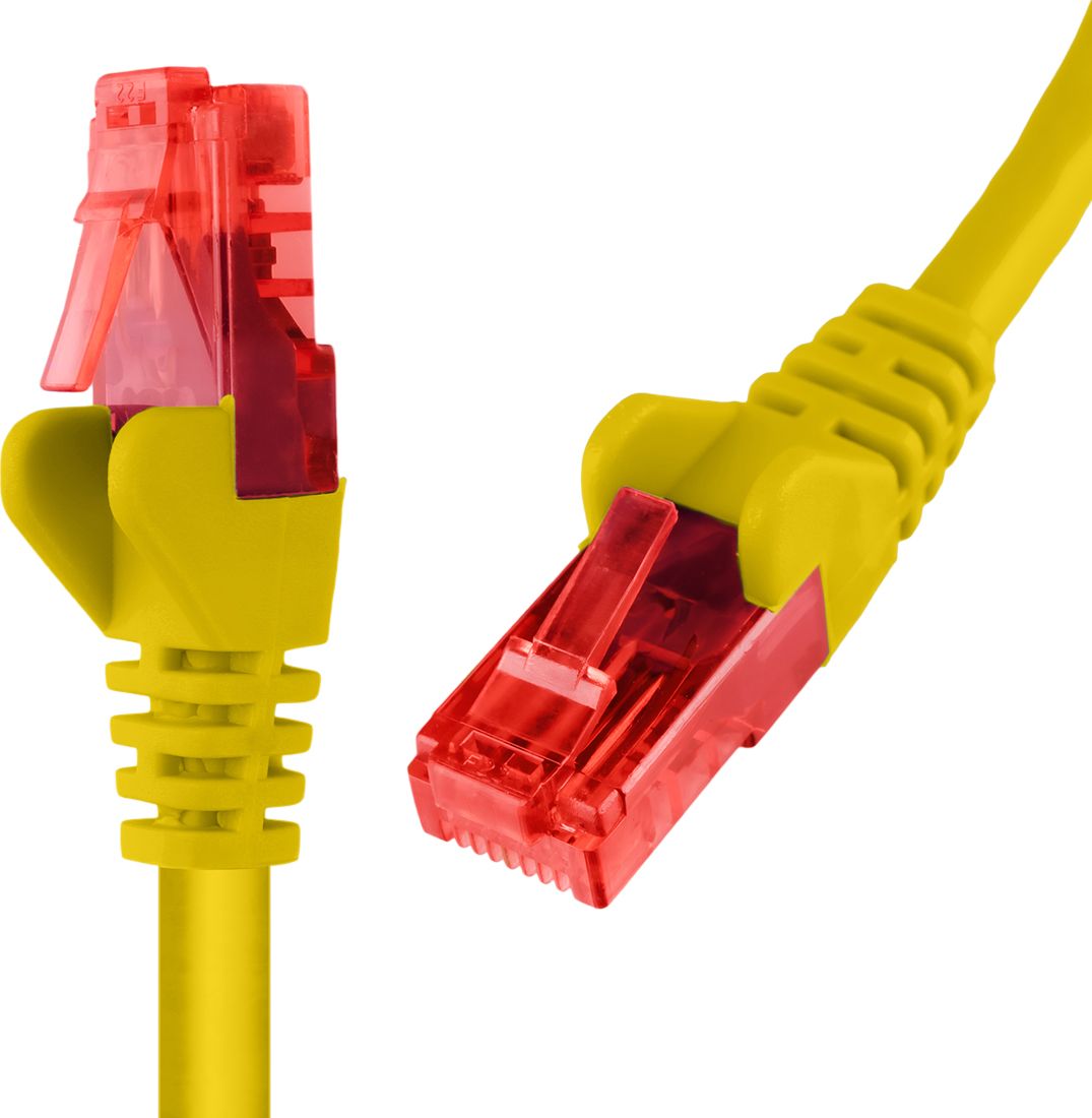 Spacetronik Kabel RJ45 CAT 6 U/UTP AWG24 żółty 20m