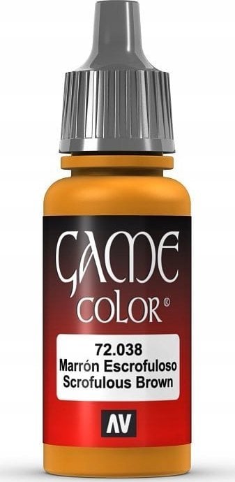 Vallejo Vallejo: 72.038 - Game Color - Scrofulous Brown (18 ml)