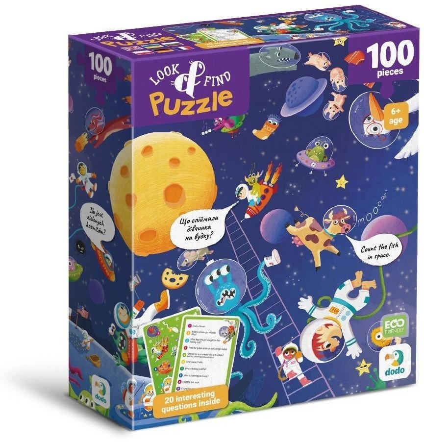 Puzzle 100 Look&Find Szalony kosmos