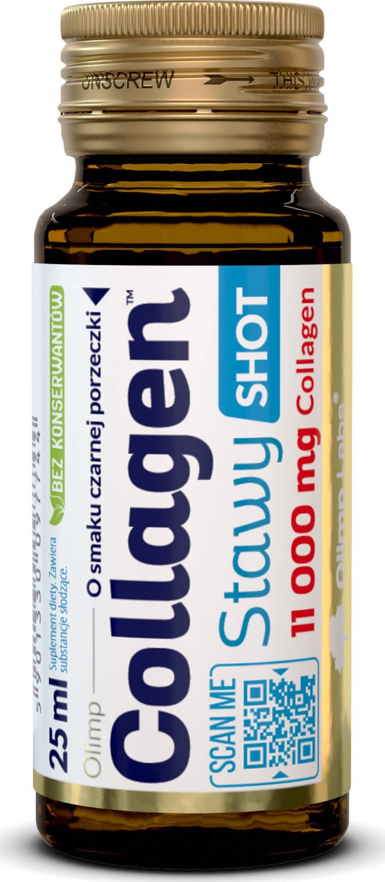 Olimp Collagen Stawy Shot - 25 ml Ampułka szklana-czarna porzeczka