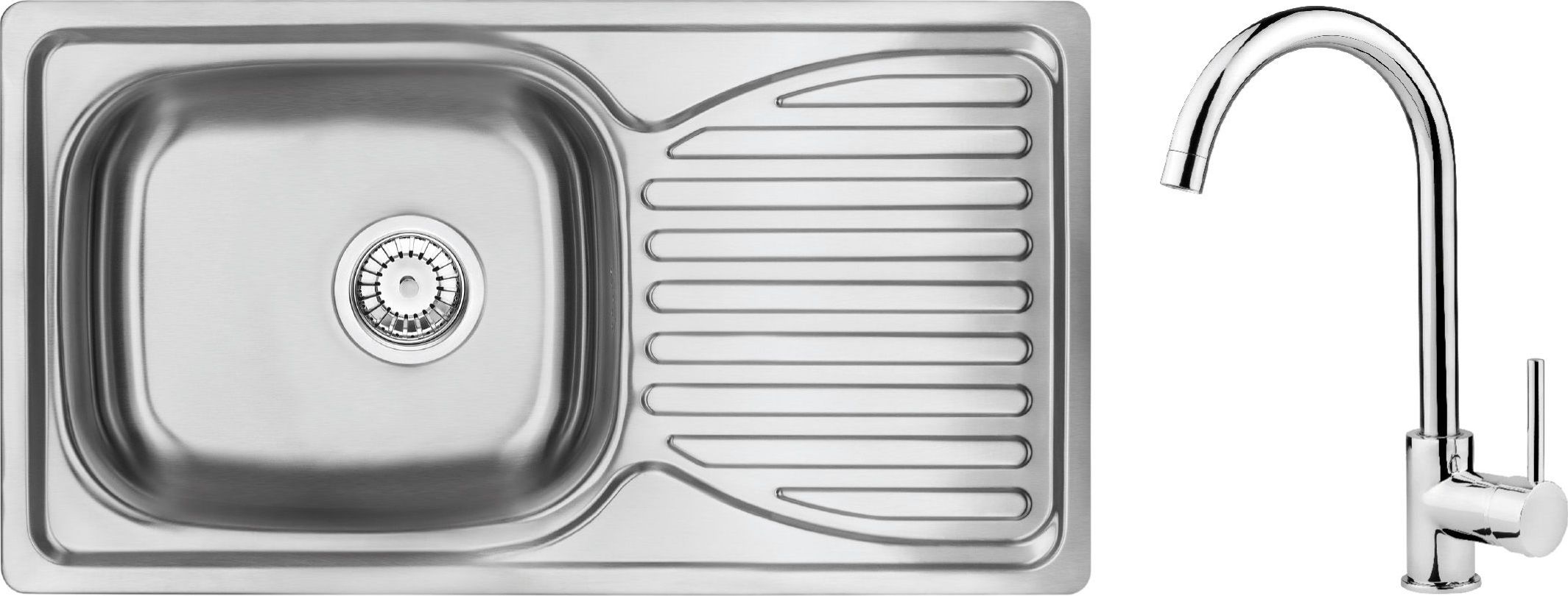 Zlewozmywak Deante KOMPLET: ZEN 0113 + BATERIA . Z WYL. U + OSPRZĘT