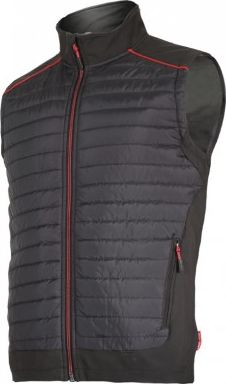 Lahti Pro Bezrękawnik Ocieplany Czarny, czerwony, XL (L4131004)