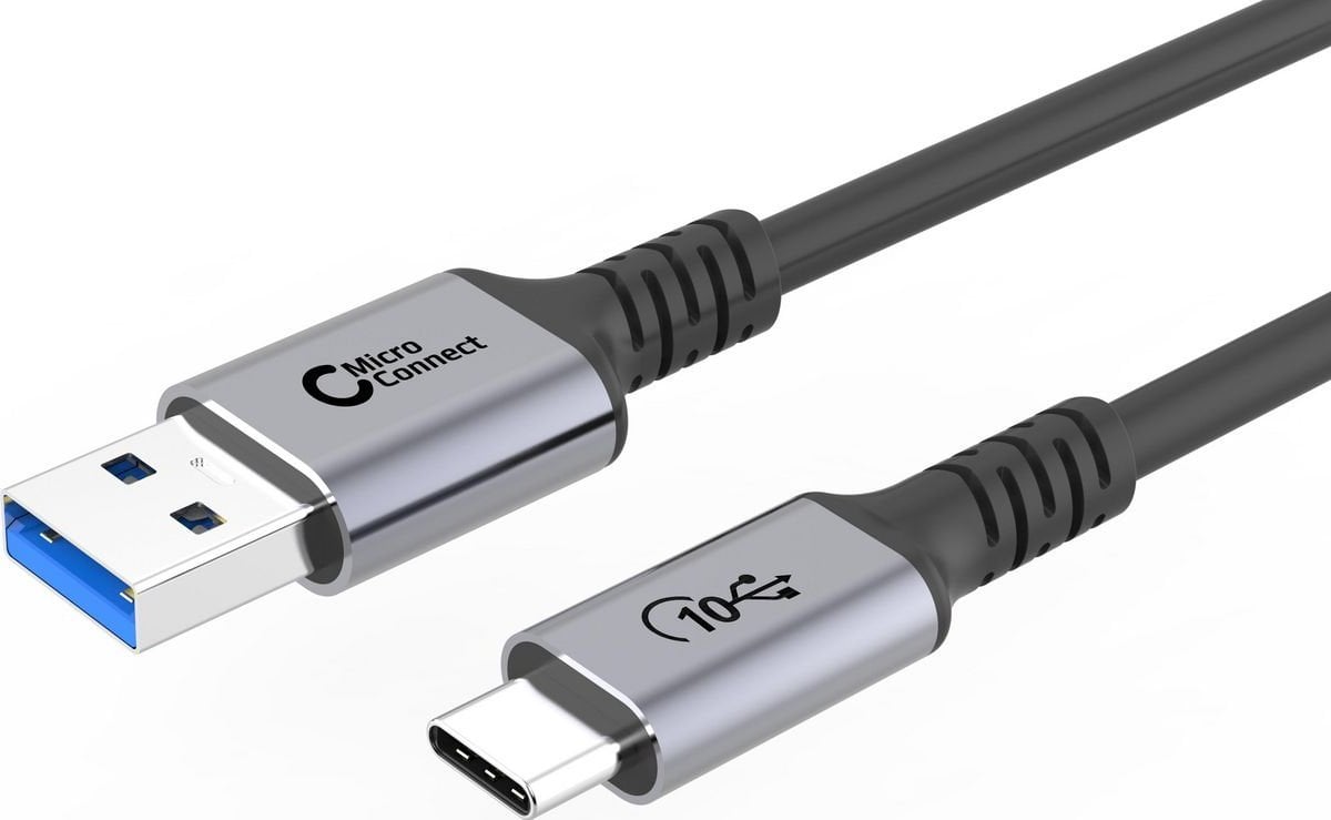 Kabel USB MicroConnect USB-A - USB-C 0.25 m Czarny (USB3.2AC025)