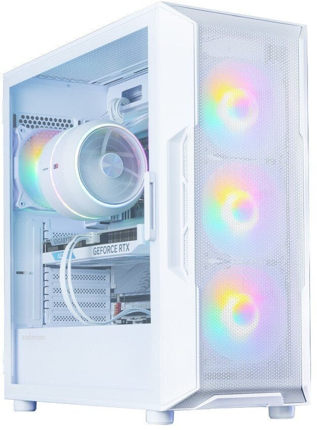 Obudowa Zalman Obudowa I3 NEO V2 Mid Tower RGB fan x4 biały