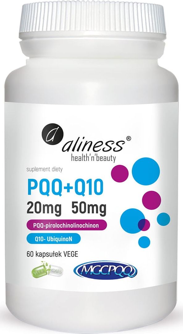 Aliness Aliness PQQ 20 mg + koenzym Q10 50 mg - 60 kapsułek