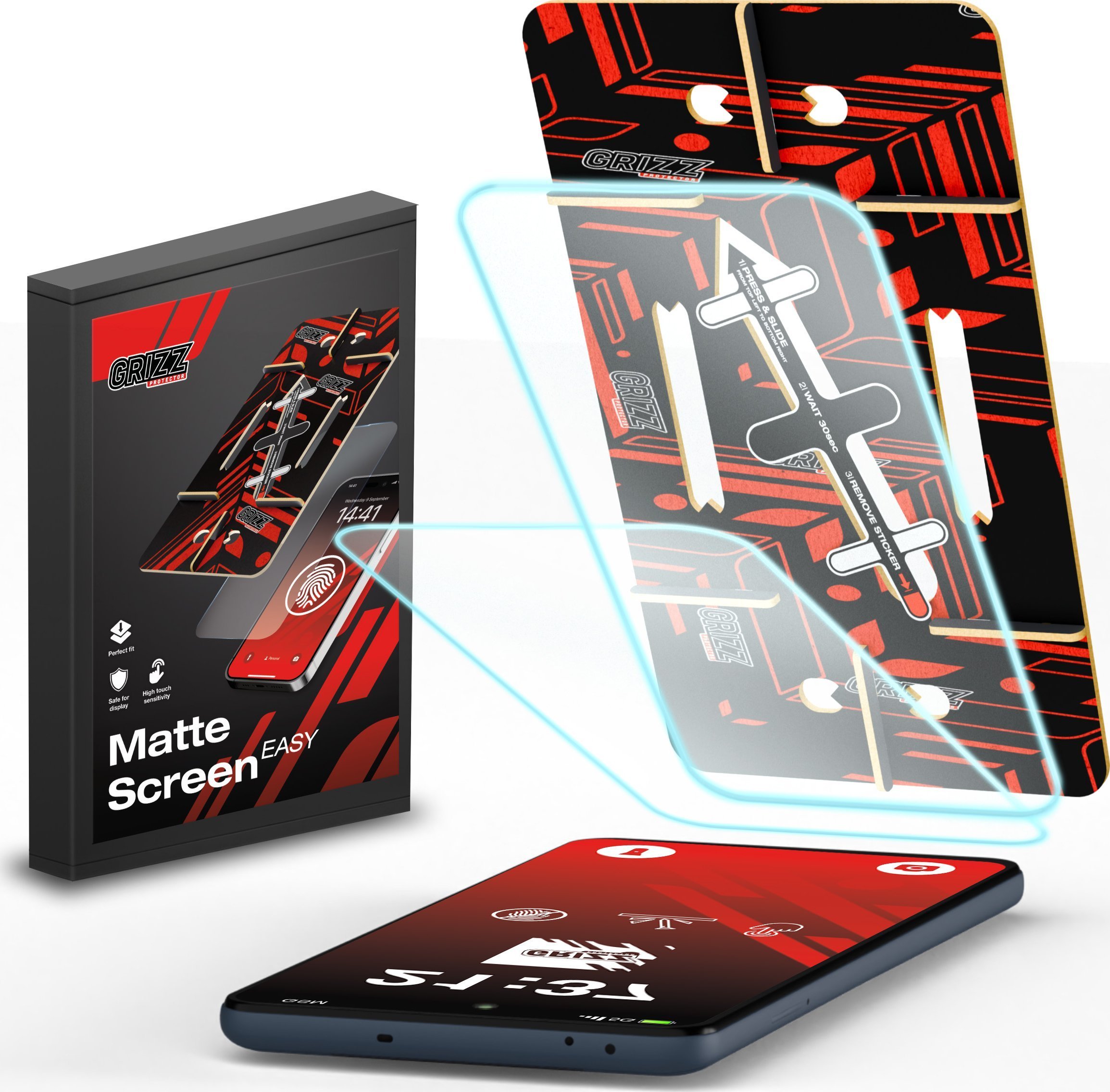 GrizzGlass Folia matowa MatteScreen Easy do Samsung Galaxy A54 [2 PACK]