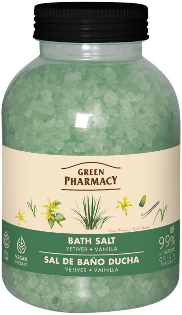 Green Pharmacy Sól do kąpieli Wetyweria + Wanilia 1000g