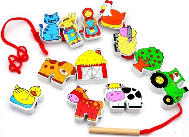 Viga Drewniana Przeplatanka Klocki Farma